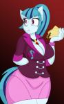 2015 anthro big_breasts blue_hair bottomwear breasts cleavage clothed clothing earth_pony equestria_girls equid equine female hair hasbro hi_res horse jrvanesbroek long_hair mammal multicolored_hair my_little_pony pony ponytail skirt solo sonata_dusk_(eg) thick_thighs two_tone_hair wide_hips