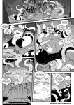 6_panel_comic absurd_res anthro blush bulge clothing comic detailed_bulge dialogue digital_media_(artwork) duo english_text hair hi_res male mammal mangolynx mimic mimic_chest monochrome moobs mouse murid murine navel overweight overweight_anthro overweight_male restrained restrained_by_tentacles rodent tentacle_on_moobs tentacles tentacles_on_bulge tentacles_on_male text torn_clothing