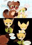 2024 3_panel_comic 4_fingers >_< adult_(lore) alpha_channel alternate_version_at_source angry anthro asian_clothing big_ears big_eyes blue_sclera blue_text blush blush_stickers bodily_fluids brown_body brown_ears brown_fur brown_tail_tip canid canine cel_shading character_description_in_description chest_tuft child clothed clothing coffeeco color_coded_text comic conditional_dnp countershading dialogue digital_drawing_(artwork) digital_media_(artwork) dipstick_tail drying drying_fur east_asian_clothing emanata english_text eye_contact eyes_closed facial_markings father_(lore) father_and_child_(lore) father_and_son_(lore) fingers fox fur gloves_(marking) green_clothing green_eyes green_kimono green_sclera green_text group hair half-closed_eyes head_markings hi_res holding_object holding_towel japanese_clothing kimono laichi looking_at_another male mammal markings mask_(marking) multicolored_body multicolored_fur narrowed_eyes nude parent_(lore) parent_and_child_(lore) parent_and_son_(lore) pink_inner_ear pink_sclera pompo raccoon_dog raised_tail red_eyes red_text round_head shaded short_hair shower_head simple_background smile son_(lore) speech_bubble sweat tail tail_markings tail_motion tailwag tan_body tan_countershading tan_fur tan_inner_ear tanuki text toony towel transparent_background trio tuft wet wet_body wet_fur white_body white_countershading white_inner_ear white_tail_tip yellow_body yellow_fur young young_anthro young_male yume_(coffeeco)