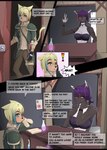 aika_(isuno) anthro arynn_(isuno) canid canine canis comic english_text felid female femboy herm_(lore) hi_res isuno male mammal text wolf