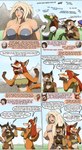 2022 amber_eyes annoyed anthro argonian arm_tuft armor big_breasts bimbofication black_nose blonde_hair blue_eyes bottomwear bracers braided_hair breasts brown_body brown_fur brown_hair brown_markings butt caedere canid canine choker clothing comic countershade_face countershade_legs countershade_neck countershade_thighs countershade_torso countershading crushabelle dialogue digital_media_(artwork) dipstick_ears dipstick_tail ear_markings ear_piercing ear_ring elbow_tuft english_text eyeliner felid female forced fox fur gloves_(marking) green_body green_scales group hair hi_res human jewelry khajiit leather leather_armor leg_markings letterbox lifts-her-tail lilmothiit loincloth maid_uniform makeup mammal markings microsoft mind_control multicolored_ears navel necklace oniontrain orange_body orange_fur pauldron piercing pink_nose pupils purple_eyeliner pussywillow_moonsugar red_hair ring_piercing scales scalie slit_pupils smile socks_(marking) tail tail_markings tan_body tan_fur tattoo text the_elder_scrolls the_lusty_argonian_maid tongue tongue_out torgir tuft unconvincing_armor under_boob uniform uwu uwu_speech valsalia yellow_eyes