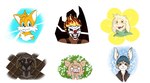 asriel_dreemurr beanie blue_eyes boc_the_seamster bomber_jacket bovid caesar_grunt_(mini-loup) canid canine caprine clothing clown demi-human_(elden_ring) elden_ring fire fox fromsoftware goat green_eyes group hat headgear headshot_portrait headwear hi_res human lagomorph leporid mammal mask miles_prower needles_kane portrait rabbit red_eyes rittz_(somesoup) scared sega simple_background smile somesoup sonic_the_hedgehog_(series) sony_corporation sony_interactive_entertainment straps suid suina sus_(pig) sweater topwear tuft turtleneck tusks twisted_metal undertale undertale_(series) wild_boar yellow_eyes