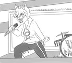 Rating: s
ID: 5424819
Date: 2025-03-10 16:12:17 -0400
Status: active
Score: 4
2024 3_horns anthro black_and_white bottomwear cavemanon_studios ceratopsian clothing dinosaur drum drum_set electronics facial_horn female frill_(anatomy) goodbye_volcano_high hair hi_res hoodie horn jacket_ignites long_hair microphone monochrome multi_horn musical_instrument nose_horn on_stage open_mouth ornithischian pants percussion_instrument prehistoric_species reptile scalie short_hair snoot_game solo sweatpants topwear triceratops trish_(gvh) post #5424819