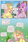 2022 2:3 blush cold-blooded-twilight comic dialogue digital_media_(artwork) dragon english_text equid equine eyes_closed feathers female feral fluttershy_(mlp) friendship_is_magic group hasbro hi_res horn male mammal my_little_pony mythological_creature mythological_equine mythological_scalie mythology pegasus scalie spike_(mlp) text twilight_sparkle_(mlp) unicorn wings yellow_body yellow_feathers