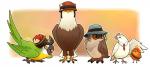 4_toes accipitrid accipitriform ambiguous_gender anisodactyl archimedes_(team_fortress_2) avian avian_feet bald_eagle beak bird bird-man_of_aberdeen card cere_(anatomy) chat_(bird) clothing columbid compatriot_(team_fortress_2) dove eagle european_robin eyewear feet feral glasses group hat headgear headwear lintufriikki macaw neotropical_parrot old_world_flycatcher open_beak open_mouth open_smile oscine owl parrot passerine pirate_hat red_army_robin robin_(bird) saxicoline sea_eagle sir_hootsalot smile team_fortress_2 toes true_parrot valve