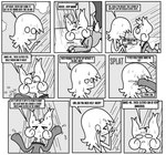 >_< ambiguous_gender anthro bat bathing border clothed clothing comic daniel_toke dialogue disbelief distressed duo english_text entering_another's_shower eyes_closed fangs frown fur gesture greyscale hand_gesture hi_res human humor inside male male/ambiguous mammal monochrome motion_lines nicky_(abfmh) one_eye_closed overbite pointing pupils scut_tail shane_frost short_tail shower shower_curtain shower_drain showering slit_pupils smile sound_effects speech_bubble splat_(sound_effect) sweater tail teeth text topwear water wet wet_body wet_clothing wet_fur white_border worried