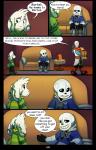 absolutedream absurd_res animated_skeleton asriel_dreemurr bone boss_monster_(undertale) bovid caprine comic dialogue english_text furniture hi_res lizard mammal monster_kid papyrus_(undertale) plant reptile sans_(undertale) scalie skeleton sofa text undead undertale undertale_(series) vines