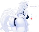 anthro big_breasts blue_eyes breasts butt camel_toe clothing dragon female fluffymonsterart fur generation_5_pokemon hair hi_res legendary_pokemon long_hair looking_at_viewer looking_back mythological_creature mythological_scalie mythology nintendo pokemon pokemon_(species) pokemorph presenting rear_view reshiram scalie simple_background solo tail white_body white_fur white_hair