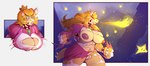 absurd_res anthro big_breasts big_nipples blonde_hair bracelet breast_expansion breasts claws clothing collar crown dress expansion female firebreathing genitals growth hair headgear hi_res horn human human_to_anthro jewelry koopa lips long_hair mammal mario_bros muscular muscular_anthro muscular_female nintendo nipples pink_clothing pink_lips princess_koopa princess_peach pussy reptile scalie sharkrags solo species_transformation star tiara transformation wardrobe_malfunction