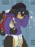 Rating: e
ID: 5624685
Date: 2025-06-06 15:22:17 -0400
Status: active
Score: 57
3:4 abdl_pride_colors abena anthro backpack badge beanie black_body black_claws black_fur black_hair black_nose bodily_fluids braces canid canine canis claws clothed clothing computer d20 diaper diaper_fetish diaper_use dice die domestic_dog dork electronics embarrased_horny embarrassed eyewear full_diaper fur genital_fluids glasses hair hat headgear headwear hi_res holding_laptop hoodie incontinence laptop locker_room looking_up male mammal messy_hair nerd pawpads purple_clothing purple_hoodie purple_pawpads purple_topwear sagging_diaper school shy sign smellykuya smile smiling_at_viewer smoky_(smoky_doggo) solo swollen_diaper tan_body tan_fur teeth topwear unclean_diaper urine used_diaper wearing_diaper wet_diaper wetness_indicator post #5624685