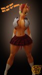 3d_(artwork) 9:16 anthro anthrofied big_breasts bottomwear breasts cleavage clothed clothing digital_media_(artwork) equid equine female friendship_is_magic hasbro hi_res horn mammal mature_female my_little_pony mythological_creature mythological_equine mythology open_clothing open_shirt open_topwear seductive sfrogue shirt skirt solo stellar_flare_(mlp) topwear unicorn wide_hips