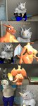 3d_(artwork) absurd_res anthro big_breasts big_butt blue_body blue_eyes blue_skin breasts butt charizard comic dialogue digital_media_(artwork) dumbbell english_text exercise eyelashes featureless_crotch female fire flaming_tail game_freak generation_1_pokemon generation_3_pokemon grey_body grey_skin group hi_res male membrane_(anatomy) membranous_wings nintendo nipples nude orange_body orange_skin papadragon69 pecs pokemon pokemon_(species) rhydon tail text tinder_skitty_(series) tinder_wailord trio wailord weightlifting weights wings workout