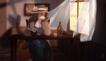 Rating: s
ID: 5587692
Date: 2025-05-21 03:30:20 -0400
Status: active
Score: 7
2019 alcohol_bottle anthro canid canine chair clothing curtains digital_drawing_(artwork) digital_media_(artwork) female fox furniture glass gun hair handgun hat headgear headwear inside kirkir light mammal officer pistol pistol_holster plant ranged_weapon revolver signature sitting solo tail wanted_poster weapon window post #5587692