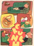 Rating: s
ID: 5598276
Date: 2025-05-25 19:58:31 -0400
Status: active
Score: 0
anthro chips_(food) clothing comic domestic_cat duo felid feline felis female food furniture haste_(nyactophiliac) hi_res hoodie leigh_(nyactophiliac) male mammal nyactophiliac picture_frame sofa sound_effects sweater topwear post #5598276
