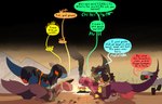Rating: s
ID: 5340705
Date: 2025-01-30 14:29:39 -0500
Status: active
Score: 15
board_game campfire campsite dialogue dinosaur dodo_(thepatchedragon) dragon dragonscape drekir english_text evening fantasy female feral forl_(thepatchedragon) gila_(thepatchedragon) group hi_res hiker_(thepatchedragon) jat_(thepatchedragon) male mythological_creature mythological_scalie mythology post-apocalyptic pregnant prehistoric_species reptile scalie text thepatchedragon theropod post #5340705