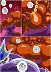 abs alien alien_humanoid armor big_muscles big_pecs body_size_growth clothing comic cooler_(dragon_ball) dialogue dnapalmhead dragon_ball duo english_text frieza_race growth hi_res huge_muscles huge_pecs humanoid hyper hyper_muscles larger_male looking_pleasured macro male mammal multicolored_body muscle_growth muscular muscular_arms muscular_legs muscular_male muscular_thighs neiz_(dragon_ball) onomatopoeia oozaru pecs primate purple_body purple_clothing red_body red_eyes red_sky size_difference size_transformation sky sound_effects star starry_sky text torn_clothing transformation white_body yellow_eyes