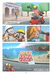 anthro beach bucky_(lion21) comic dave_(lion21) duo english_text hi_res lagomorph leporid lion21 male male/male mammal procyonid rabbit raccoon sea seaside text url water