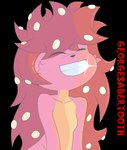 anthro eyes_closed female flaky_(htf) georgesabertooth hair happy_tree_friends hi_res red_hair smile solo young