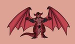 absurd_res demon dungeons_and_dragons fantasy female hasbro hi_res monster_manual_waifus nipple_piercing nipples pathfinder piercing pit_fiend ravenpen15 simple_background wizards_of_the_coast