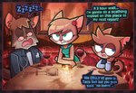 Rating: s
ID: 5275113
Date: 2024-12-30 00:02:24 -0500
Status: active
Score: 42
accessory ajmarekart alcohol angry anthro beverage black_tie_(suit) blue_eyes brown_body brown_fur clenched_teeth clothing collared_shirt container cup delia_(ajmarekart) domestic_cat dress dress_shirt drinking_glass elbows_on_table english_text eye_roll eyewear family father_(lore) father_and_child_(lore) father_and_son_(lore) felid feline felis female frown fur glass glass_container glass_cup glasses green_eyes group hand_on_chin male mammal mother_(lore) mother_and_child_(lore) mother_and_son_(lore) murphy_(ajmarekart) murphy_and_mitzi notched_ear parent_(lore) parent_and_child_(lore) parent_and_son_(lore) photo_background photography_(artwork) restaurant scowl shirt skyline sleeping snoring son_(lore) speech_bubble suit sweater sweater_vest teeth text topwear trio vest vincent_(ajmarekart) wine wine_glass post #5275113