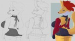 2024 anthro big_breasts big_butt black_eyes breasts butt clothed clothing colored delphox digital_media_(artwork) eyebrows eyelashes female fluffy fluffy_tail fur generation_6_pokemon green_eyes hi_res huge_butt inner_ear_fluff jezzel line_art lips looking_back mature_anthro mature_female meme meme_clothing mouth_closed nintendo pokemon pokemon_(species) rear_view sketch solo standing sweater tail thick_lips topwear tuft virgin_killer_sweater white_sclera