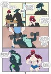 amur_carp animated animated_comic backstory big_pecs carp comic cyprinid cypriniform dialogue duo english_text exercise fish hi_res highschool_uniform koi male marine muscular muscular_male pecs pose proxol_(artist) shark short_playtime text training typical_carp weightlifting workout