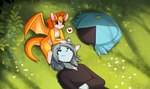 Rating: s
ID: 4557798
Date: 2024-01-26 03:45:05 -0500
Status: active
Score: 254
2024 adobe_photoshop_(artwork) anthro arthropod bat beetle blue_eyes blush canid canine canis cheek_tuft chest_tuft clothed clothing colored conditional_dnp cucujoid detailed_background digital_media_(artwork) discarded_clothing duo dust:_an_elysian_tail dust_(elysian_tail) facial_tuft female fidget_(elysian_tail) flower fur fur_markings grass green_eyes grey_body grey_fur grey_hair hair hand_on_head hat head_tuft headgear headwear heart_symbol hi_res insect ladybug leaf looking_at_another lying male mammal markings membrane_(anatomy) membranous_wings navel nimbat nude orange_body outside plant sitting size_difference smile speech_bubble spots spotted_markings tom_fischbach tuft white_body white_fur wings wolf post #4557798