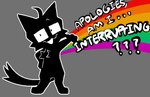 Rating: s
ID: 5417590
Date: 2025-03-07 03:38:16 -0500
Status: active
Score: 14
2024 aliasing ambiguous_anthro ambiguous_gender anthro black_body black_fur conditional_dnp digital_media_(artwork) domestic_cat english_text eyewear felid feline felis fur glasses grey_background hi_res labbit_(artist) mammal outline question rainbow simple_background solo text white_outline post #5417590