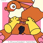 1:1 animal_genitalia animal_pussy anus canine_genitalia canine_pussy eevee embarrassed female feral generation_1_pokemon genitals looking_at_viewer looking_back nintendo pawpads pokemon pokemon_(species) pussy solo stretched_anus theenyface