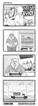 2020 absurd_res american_black_bear anthro bear black_bear blush bottomwear clothing comic delivery_(commerce) delivery_bear_service delivery_employee electronics english_text eyes_closed eyewear food glasses hat headgear headwear hi_res humanoid_hands kamui_shirow kermo_(kamui_shirow) kermode_bear male mammal overweight overweight_male pants phone shirt text topwear ursine