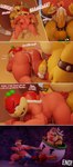 3d_(artwork) absurd_res anthro armor balls big_butt big_penis bodily_fluids bowser breasts butt comic cum cum_in_pussy cum_inside cum_on_butt cumshot dialogue digital_media_(artwork) duo ejaculation english_text female flaccid genital_fluids genitals hi_res humanoid_genitalia humanoid_penis koopa male male/female mario mario_bros moorsheadfalling nintendo nipples penetration penis pom_pom_(mario) profanity scalie text vaginal vaginal_penetration