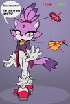 2023 absurd_res anthro baebot blaze_the_cat clothing domestic_cat felid feline felis female footwear fur gloves handwear hi_res high_heels mammal purple_body purple_fur sega shoes sonic_the_hedgehog_(series) strip_game