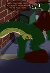 Rating: e
ID: 5591323
Date: 2025-05-22 18:28:15 -0400
Status: active
Score: 10
after_vore bone bones_in_scat crocodilian dialogue disposal english_text equid equine excessive_feces feces filthivore hi_res hyper hyper_feces hyracotherium kaprosuchus kieron_the_kaprosuchus male mammal public public_exposure reptile scalie text vore post #5591323