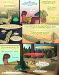 absurd_res campfire comic dinosaur dragon dragonscape drekir dromaeosaurid female feral fire forest forl_(thepatchedragon) group hi_res hiker_(thepatchedragon) jat_(thepatchedragon) male mythological_creature mythological_scalie mythology plant post-apocalyptic prehistoric_species ralan_(thepatchedragon) reptile scalie sunrise tail text thepatchedragon theropod tree tribal tribal_clothing