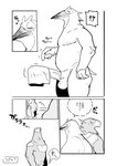 accipitrid accipitriform age_difference anthro avian balls beak bebebebebe belly big_penis bird blush bodily_fluids comic covering covering_crotch covering_penis dialogue duo eagle erection eyes_closed genitals gesture greyscale hand_gesture hi_res humanoid_genitalia humanoid_penis japanese_text looking_aside male male/male monochrome muscular muscular_male nude older_male partially_translated pelecaniform pelican penis pointing pointing_at_penis simple_background slightly_chubby slightly_chubby_male sweat text towel_on_penis translation_request vein veiny_penis younger_male