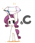 2015 4:5 carbon_(element) diamond_(gem) english_text equid equine female feral friendship_is_magic gem hair hasbro horn joycall3 mammal my_little_pony mythological_creature mythological_equine mythology purple_hair rarity_(mlp) simple_background solo text unicorn white_background