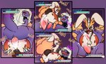 absurd_res allisin anthro bodily_fluids comic cowgirl_position cum cum_inside duo ejaculation fish from_front_position full_nelson gameplay_mechanics garchomp generation_4_pokemon genital_fluids gin_(silverzero) gui health_bar hi_res lagomorph leporid lopunny male male/male male_penetrated mammal marine mating_press nintendo on_bottom on_top penetration pokemon pokemon_(species) power_bottom rabbit sex shark spiral_eyes zjura