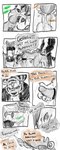 2016 all_fours anthro begging_to_cum biped bodily_fluids canid cobalt_(tatsuchan18) collar comic cum cum_on_muzzle english_text fur genital_fluids genitals group hair hi_res male mammal open_mouth penis sketch speech_bubble standing tatsuchan18 text trio