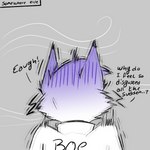 1:1 absurd_res anthro arctic_fox boe_(jessimutt) canid canine canis clothed clothing dialogue english_text fox hi_res humor joke looking_away male mammal shaking shivering sinningfox solo text true_fox