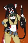 Rating: s
ID: 2264671
Date: 2020-05-21 01:24:55 -0400
Status: active
Score: 138
2015 2:3 android anthro ara_(fluff-kevlar) black_hair blue_eyes blue_hair breasts cleavage clothed clothing conditional_dnp costume cybernetics cyborg digital_media_(artwork) domestic_cat eyewear felid feline felis female fluff-kevlar fur ghostbuster ghostbusters gradient_background gun hair halloween holidays machine mammal midriff multicolored_body multicolored_fur navel panties proton_pack ranged_weapon red_body red_fur robot simple_background skimpy solo thong two_tone_body two_tone_fur underwear weapon white_body white_fur post #2264671