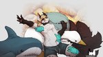 Rating: q
ID: 3901428
Date: 2023-02-28 20:30:15 -0500
Status: active
Score: 74
anthro blahaj blonde_hair blush bottomwear bread brown_body brown_fur canid canine clothing disembodied_hand fluffy fluffy_tail food fox fur gloves_(marking) group hair hi_res hush_(hushloafs) hushloafs ikea male mammal markings navel pawpads petting pink_pawpads plushie shorts sleeping solo_focus sound_effects stretching tail vowelless vowelless_sound_effect white_body white_fur zzz post #3901428