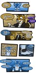 1:2 2018 anthro biped canid cobalt_(tatsuchan18) collar comic cuff_(restraint) detailed_background dialogue english_text felid fur group hair hi_res male mammal open_mouth pantherine profanity restraints sitting spade_(tatsuchan18) speech_bubble standing tatsuchan18 text tiger trio wrist_cuffs