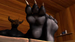 16:9 3_toes 3d_(artwork) animated anthro anthro_focus bandai_namco barefoot big_feet black_body blackwargreymon claws diablo_the_rex digimon digimon_(species) digital_media_(artwork) feet feet_together foot_fetish foot_focus hi_res high_framerate kael_(diablo_the_rex) male male_focus no_sound short_playtime soles toe_claws toes wargreymon webm widescreen