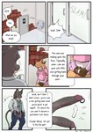 absurd_res anthro bathroom big_dom_small_sub bodily_fluids bottomwear clothing comic dialogue dominant dragon dress_shirt duo ear_piercing english_text erection erection_under_skirt eyebrow_piercing facial_piercing flaccid forced fur furred_dragon furred_scalie generation_1_pokemon genital_piercing genitals half-erect hi_res hoodie imminent_rape imminent_sex male male/male musk mythological_creature mythological_scalie mythology necktie nintendo penis penis_piercing phickic phickic_(character) piercing pokemon pokemon_(species) profanity public_restroom raichu rape restroom_stall scalie shirt size_difference skirt surge_the_raichu_(phickic) sweat tail text topwear unzipped unzipped_pants zipper