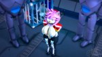 16:9 3d_(artwork) amy_rose anthro blue_body blue_fur boots bottomwear breasts cage captured clothed clothing digital_media_(artwork) duo eulipotyphlan female footwear fur gloves green_eyes half-closed_eyes handwear hedgehog hi_res jacket juicyducksfm lipstick looking_at_another looking_at_viewer machine makeup male mammal narrowed_eyes pale_skin pants pink_body pink_fur robot sega shirt shoes shorts sitting sonic_the_hedgehog sonic_the_hedgehog_(series) source_filmmaker_(artwork) standing swatbot tan_body tan_skin topwear visible_nipples widescreen