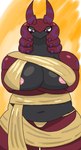 anthro areola big_breasts breasts clothed clothing dress female generation_5_pokemon hi_res nick_biscuit nintendo nipples pink_areola pokemon pokemon_(species) scolipede solo vena_the_scolipede