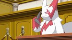 16:9 ace_attorney anthro capcom generation_3_pokemon hi_res male matchstick_39 nintendo pokemon pokemon_(species) solo widescreen zangoose