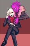 Rating: s
ID: 4797717
Date: 2024-05-21 11:49:15 -0400
Status: active
Score: 2
2017 absurd_res alternate_universe anaglyph animated_skeleton blazer bone clothing collared_shirt crossed_legs digital_drawing_(artwork) digital_media_(artwork) dress_shirt duo earless elemental_creature elemental_humanoid eye_contact fire fire_creature fire_humanoid flaming_hair fur_clothing gaster_(underfell) grillby_(underfell) hand_on_knee hand_on_leg hand_on_shoulder hi_res humanoid leafjuly looking_at_another male necktie noseless not_furry pseudo_hair shirt sitting skeleton stereogram sweater topwear turtleneck undead underfell undertale_(series) v-neck post #4797717