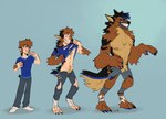 Rating: s
ID: 5097663
Date: 2024-10-06 12:59:19 -0400
Status: active
Score: 55
3_toes 4_fingers 5_fingers after_transformation anthro arm_tuft athletic athletic_human athletic_male black_body black_claws black_fur black_markings black_nose blue_background blue_eyes blue_markings blue_pawpads blush body_size_growth bottomwear broad_shoulders brown_body brown_fur brown_hair canid canine canis cheek_tuft chest_tuft claw_growth claws clothed clothing crotch_tuft destroyed_clothing domestic_dog ears_back elbow_tuft facial_tuft feet fingers fluffy fluffy_tail footwear fur fur_growth german_shepherd growth hair hair_to_fur happy head_tuft herding_dog hi_res highlights_(coloring) human human_to_anthro kotacat4 looking_at_viewer male mammal mane markings mid_transformation muscle_growth neck_tuft nipples pants parted_lips pastoral_dog pawpads paws pink_nipples pivoted_ears plantigrade plantigrade_to_digitigrade sequence shirt signature simple_background size_transformation smile snout snout_growth socks solo species_transformation standing t-shirt tail tail_growth tan_body tan_fur tearing_clothing tearing_own_clothing teeth tight_clothing toe_claws toes toothy_smile topless topwear torn_bottomwear torn_clothing torn_footwear torn_pants torn_socks transformation transformation_sequence tuft werecanid werecanine werecreature weredog worried post #5097663