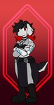 Rating: s
ID: 5605357
Date: 2025-05-28 19:45:41 -0400
Status: active
Score: 1
anthro belt black_body black_fur black_hair boots bottomwear canid canine canis clothing crop_top crossed_arms domestic_dog facial_piercing female fishnet_clothing fishnet_stockings fishnet_topwear footwear fur grey_body grey_fur hair hi_res mammal midnite_fsnax nose_piercing nose_ring piercing prosthetic prosthetic_arm prosthetic_limb red_background red_eyes red_hair ring_piercing shirt shoes simple_background skirt solo standing topwear trans_(lore) trans_woman_(lore) post #5605357